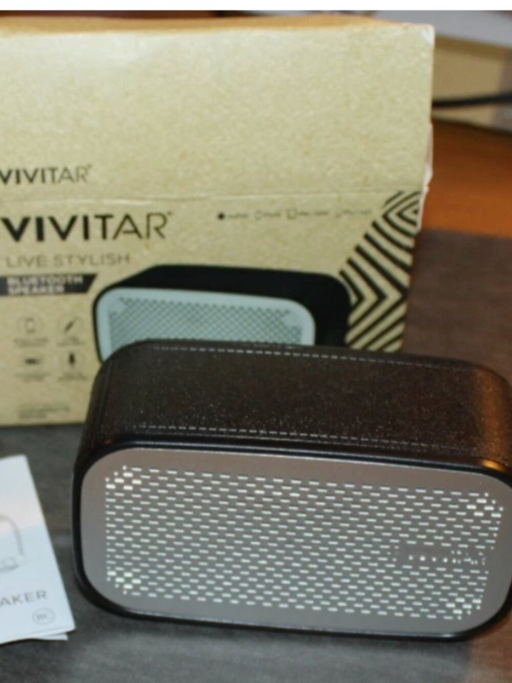 Vivitar Wireless Bluetooth Speaker – Black/Silver (New in Box)